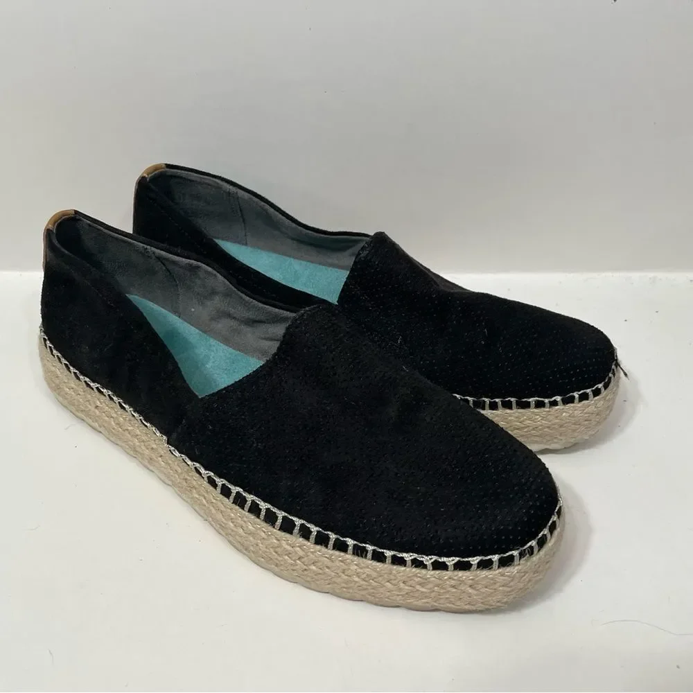 Dr. Scholl’s Black Platform Espadrille Flats